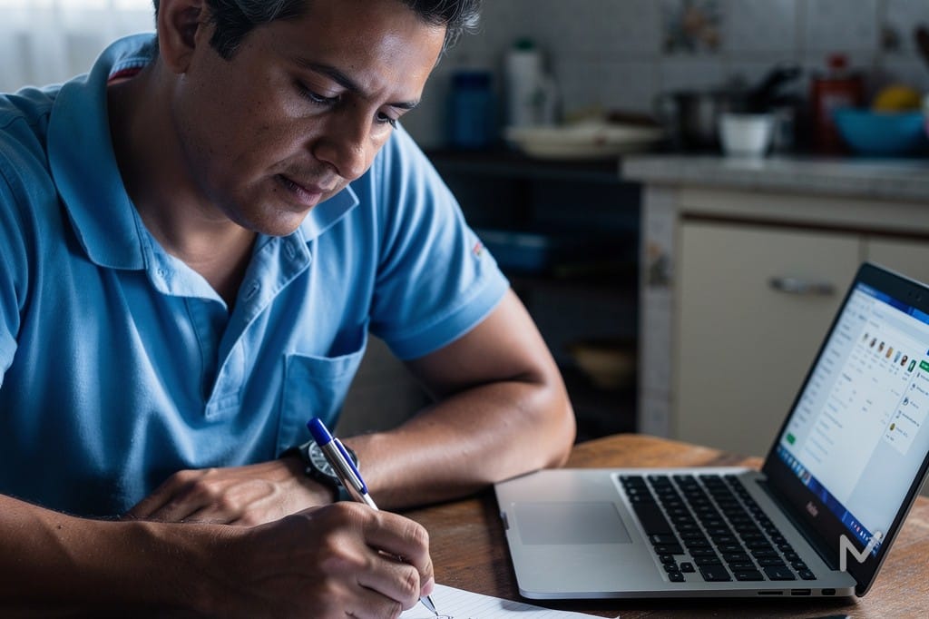 Microempreendedor calculando o lucro isento do MEI para a declaração de Imposto de Renda