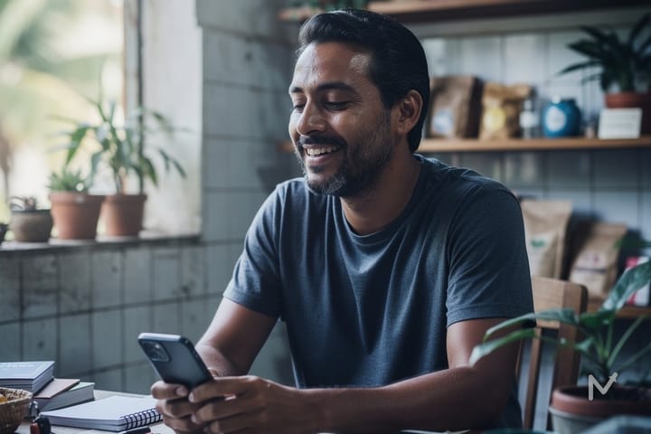 Empreendedor com a rotina mais leve depois de automatizar tarefas repetitivas