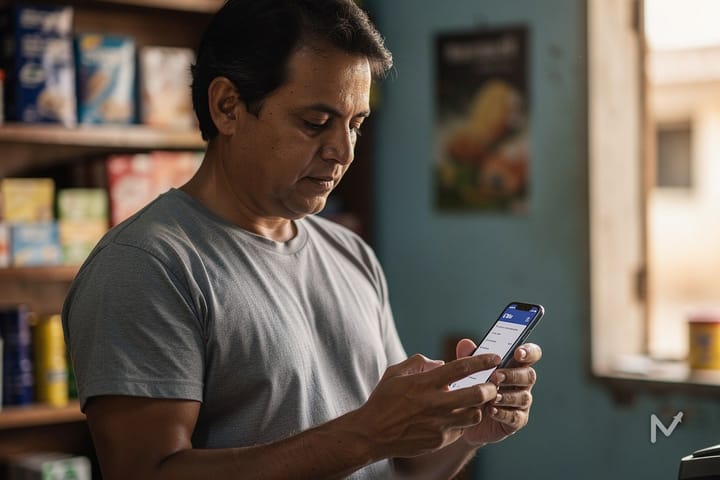 Celular mostrando o pagamento do DAS do MEI por Pix com confirmação aprovada